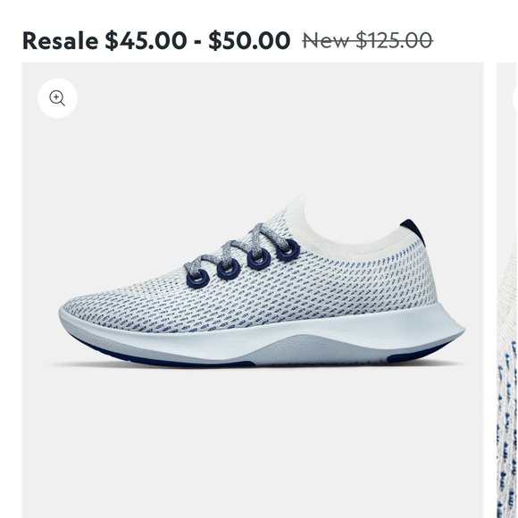 Women’s All Birds Tree Runner 1 Geyser (Light Blue Sole) Size- W7 - Picture 12 of 12